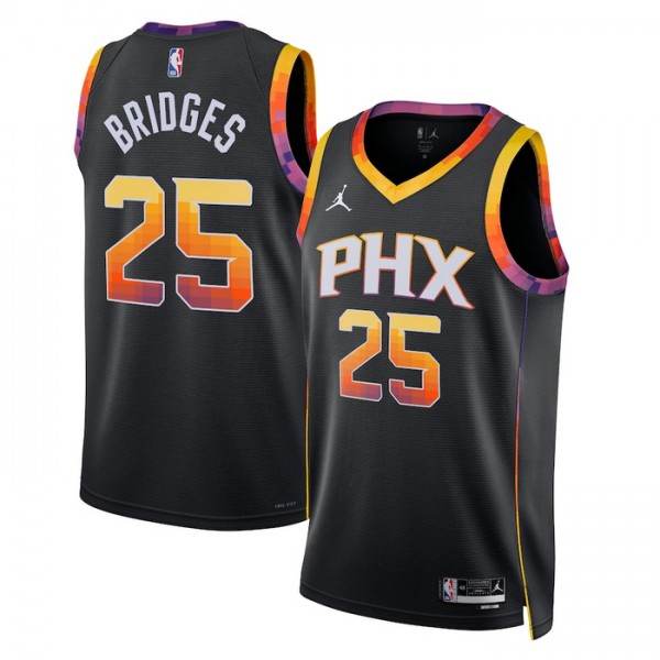 Phoenix Suns Trikot Mikal Bridges 25 Jordan 2022-23 Statement Edition Schwarz Swingman - Herren Phoenix Suns Trikot Mikal Bridges 25 Jordan 2022-23 Statement Edition Schwarz Swingman - Herren